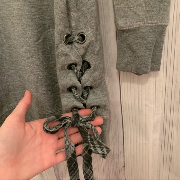 Cloth & Stone Gray Long Sleeve Sweatshirt Sweater Dress Size XS - Picture 4 of 8